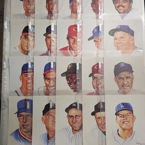 1989-90 Ron Lewis Living Legends 4th Series 20 Card Set #2708/5000 Mantle, Mays